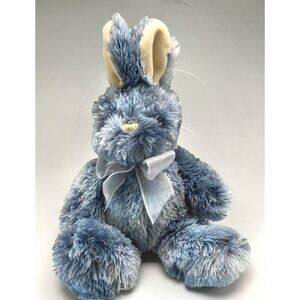 Blue Easter Bunny Rabbit Plush Stuffed Animal with Bow Dan Dee Toy